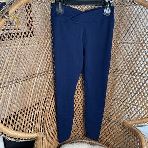 Athleta Crossover Band Navy Blue Leggings